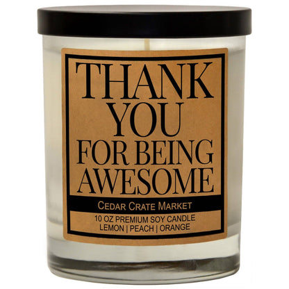 'Thank You for Being Awesome' Candle