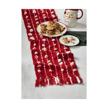 Tis The Season Runner Red Cotton Christmas