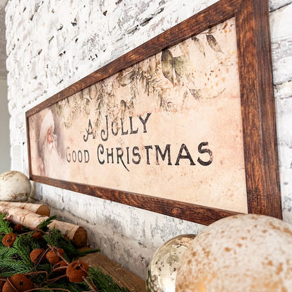 A Jolly Good Christmas Wood Sign