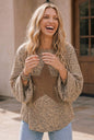 Women's Leopard Print Oversized Pullover