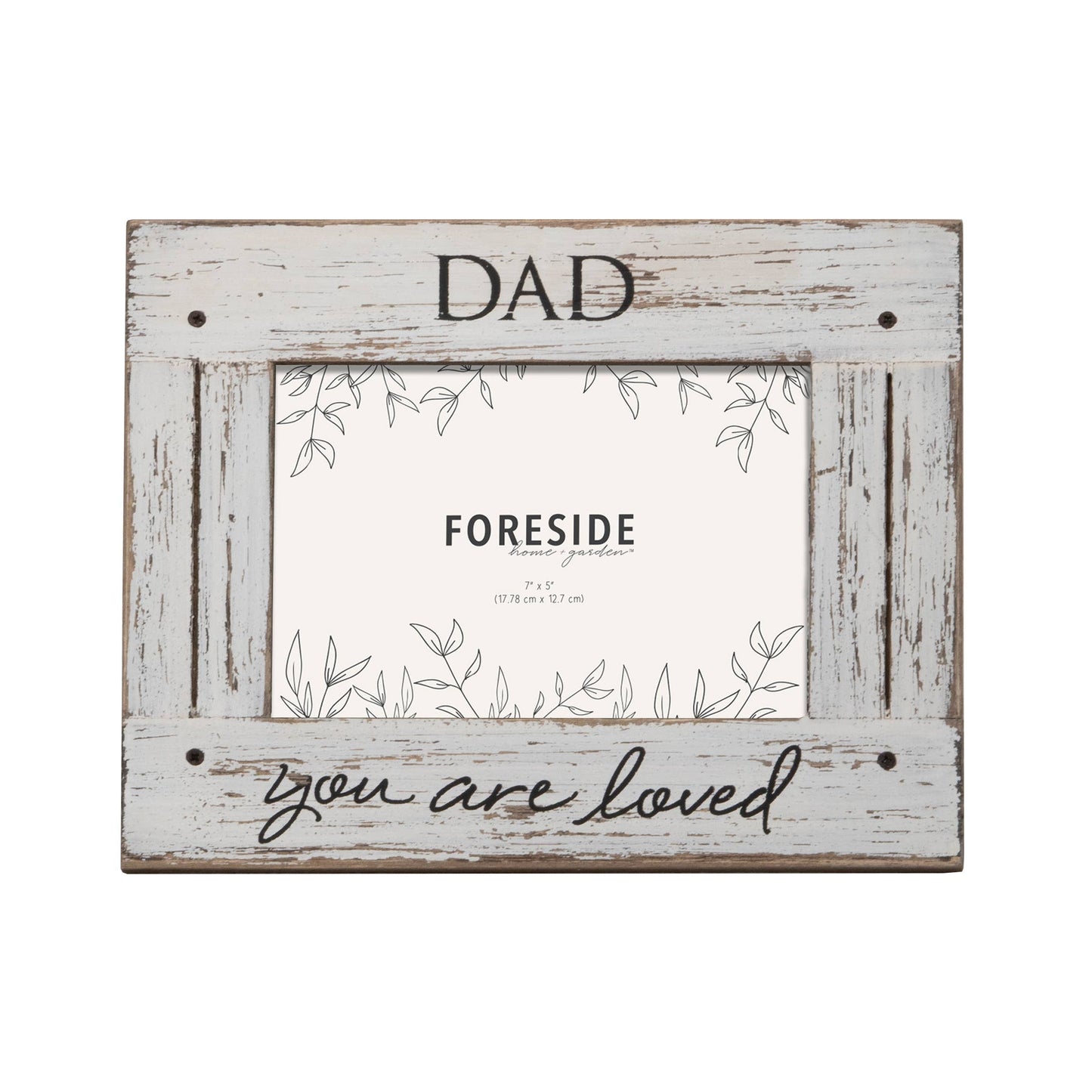5x7 Photo Dad Love White Picture Frame Dad Gift