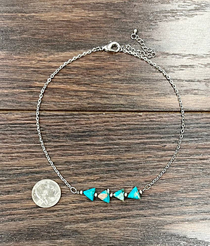 Triangle Gemstone Necklace