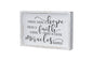 White Washed Wood Inspirational Hope and Faith Wall Decor