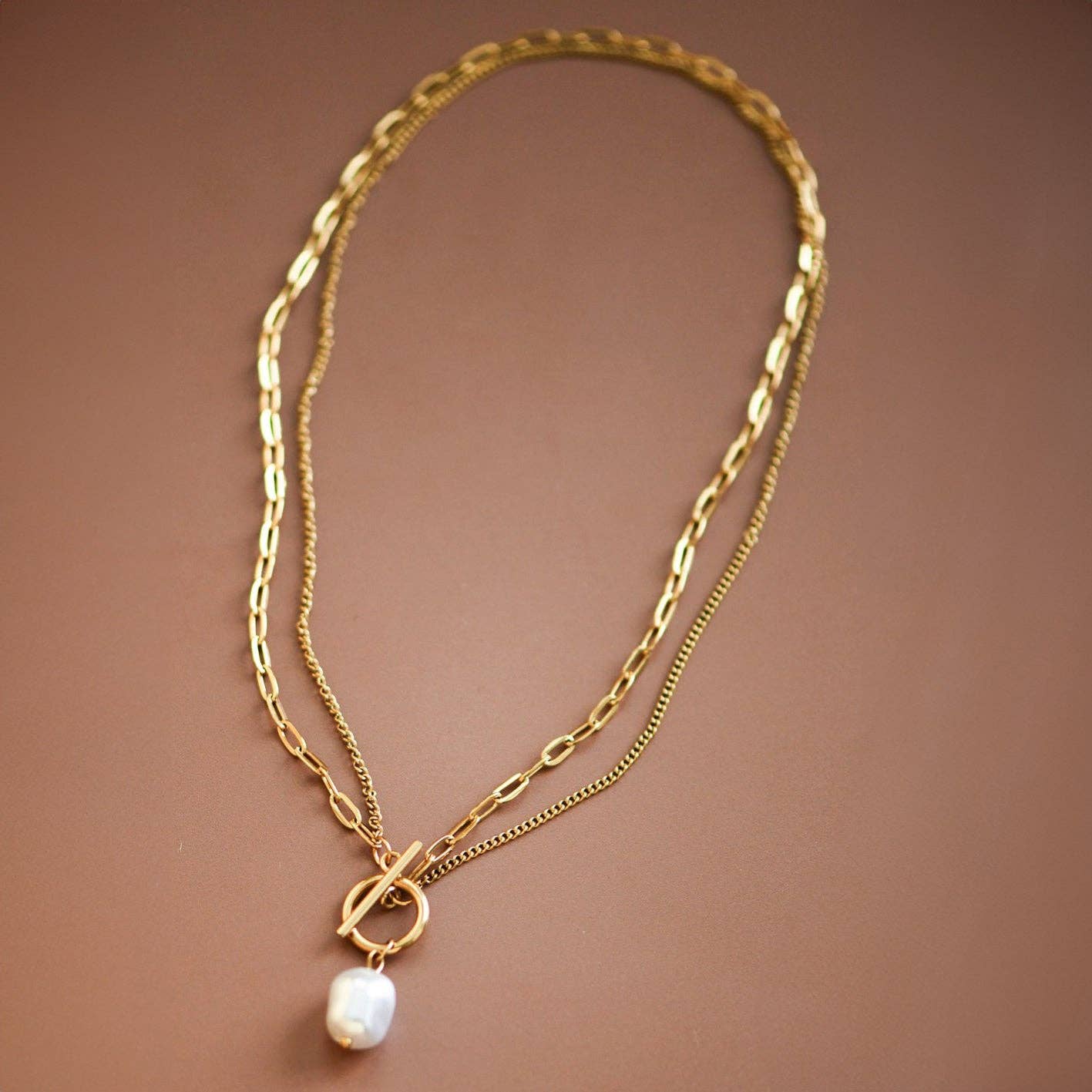 18K Gold Stainless Steel Chain Necklace