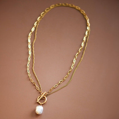 18K Gold Stainless Steel Chain Necklace
