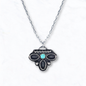 Western Concho Turquoise Pendant Necklace