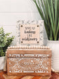 'Spread Kindness Like Wildflowers' Wood Sign