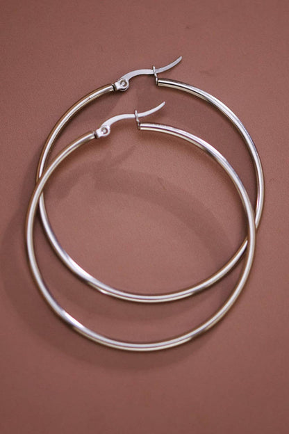 Stainless Steel Hoop Earrings