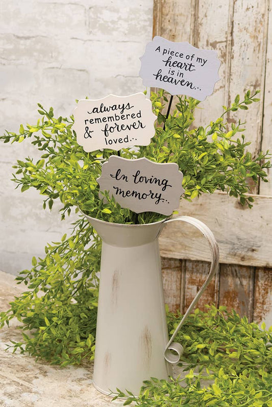 In Loving Memory Plant Stakes