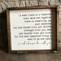 'If Ever There is a Tomorrow' Winnie the Pooh Quote Wood Sign