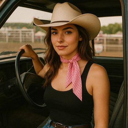 Pink Skinny Mini Wild Rag Scarf