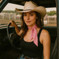 Pink Skinny Mini Wild Rag Scarf