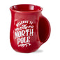 Christmas Handwarmer Mug - Red Earthenware