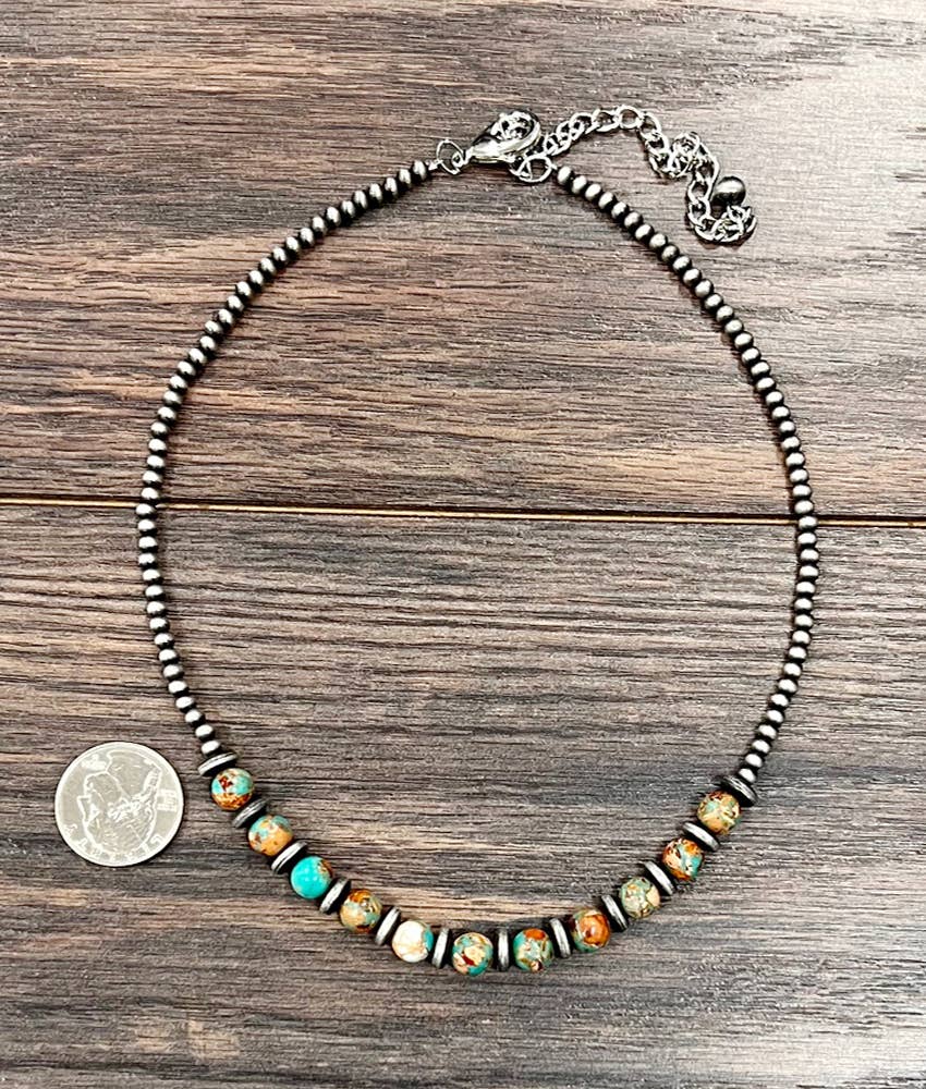 Round Gemstone Necklace