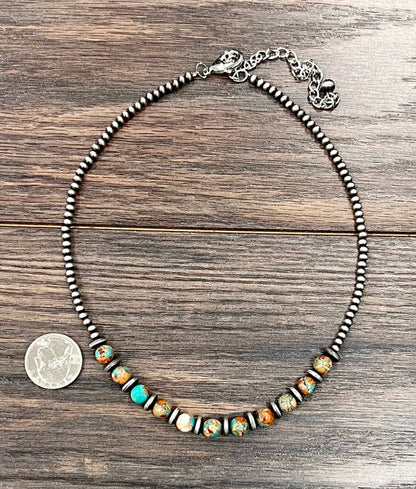 Round Gemstone Necklace