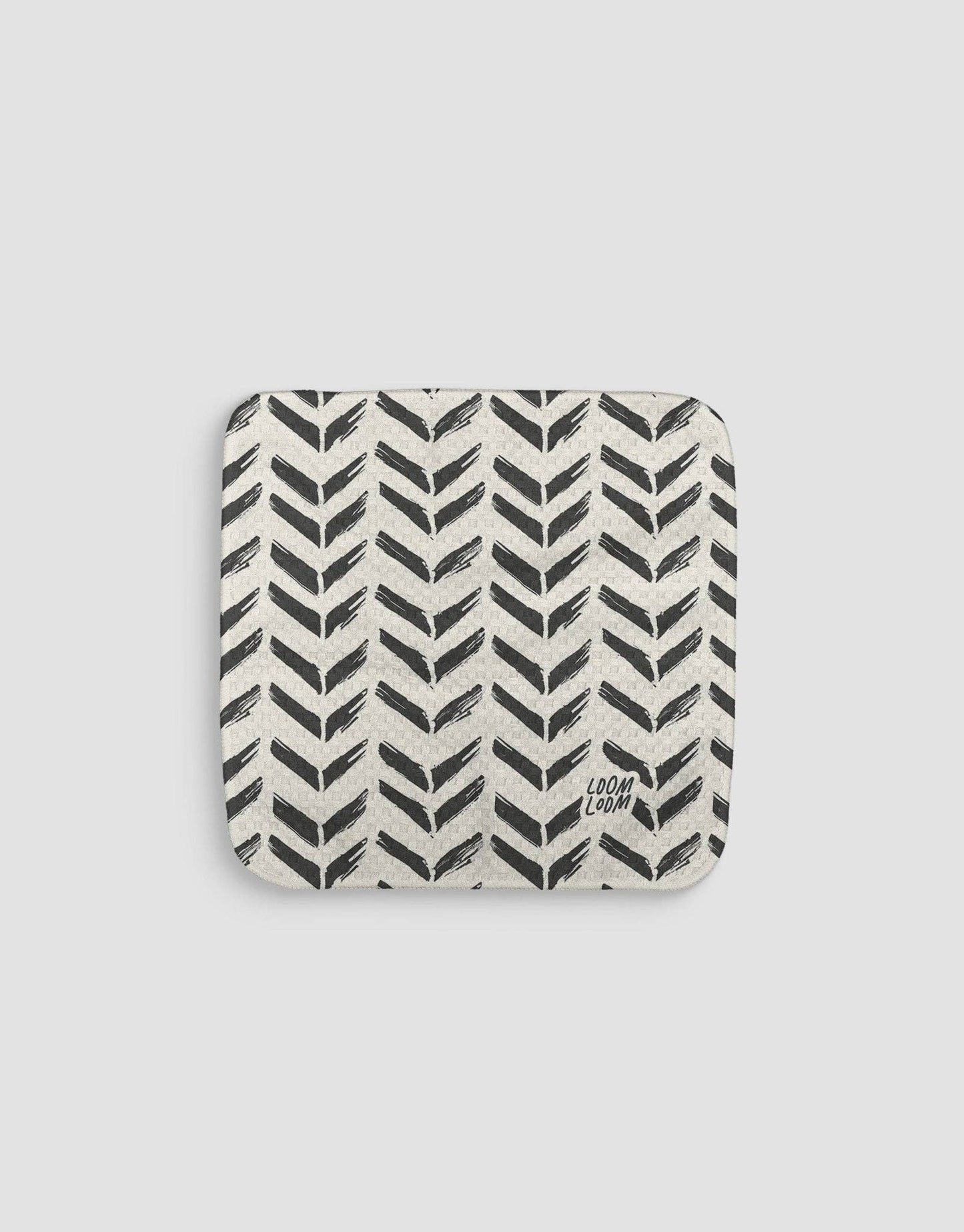 Black White Chevrons Dishcloth