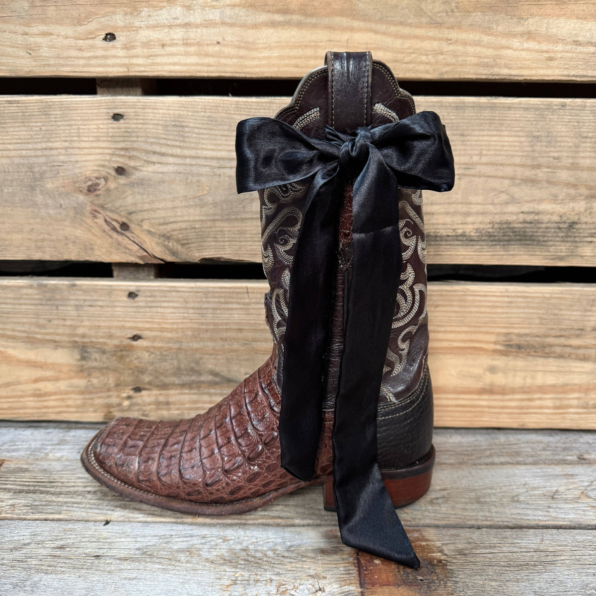 Black Skinny Mini Wild Rag Scarf