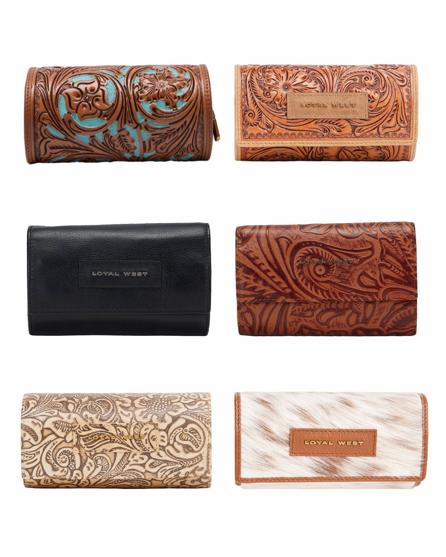 Jewelry Case Hand Tooled Leather - Whiskey & Water