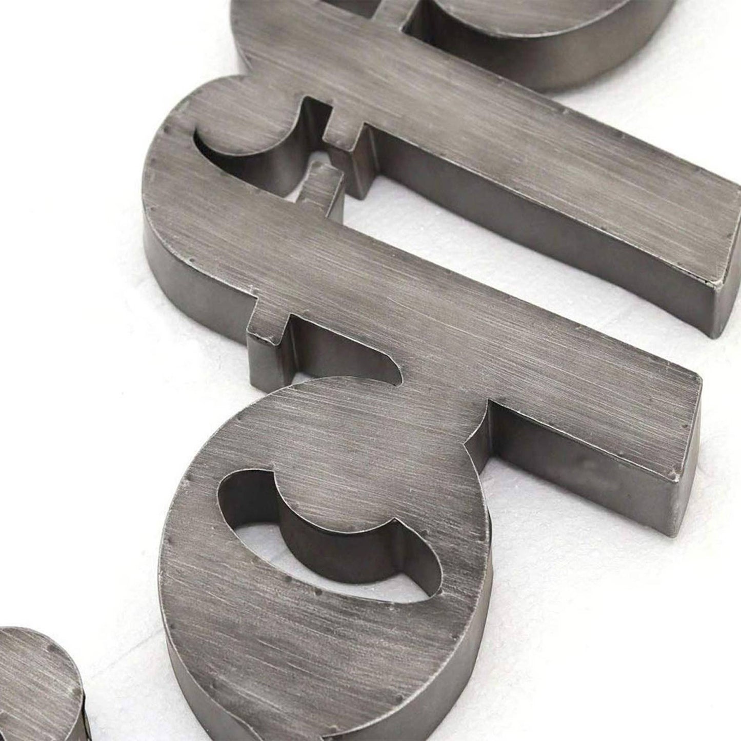 3D Coffee Cutout Lettering Metal Wall Hanging Sign Decor