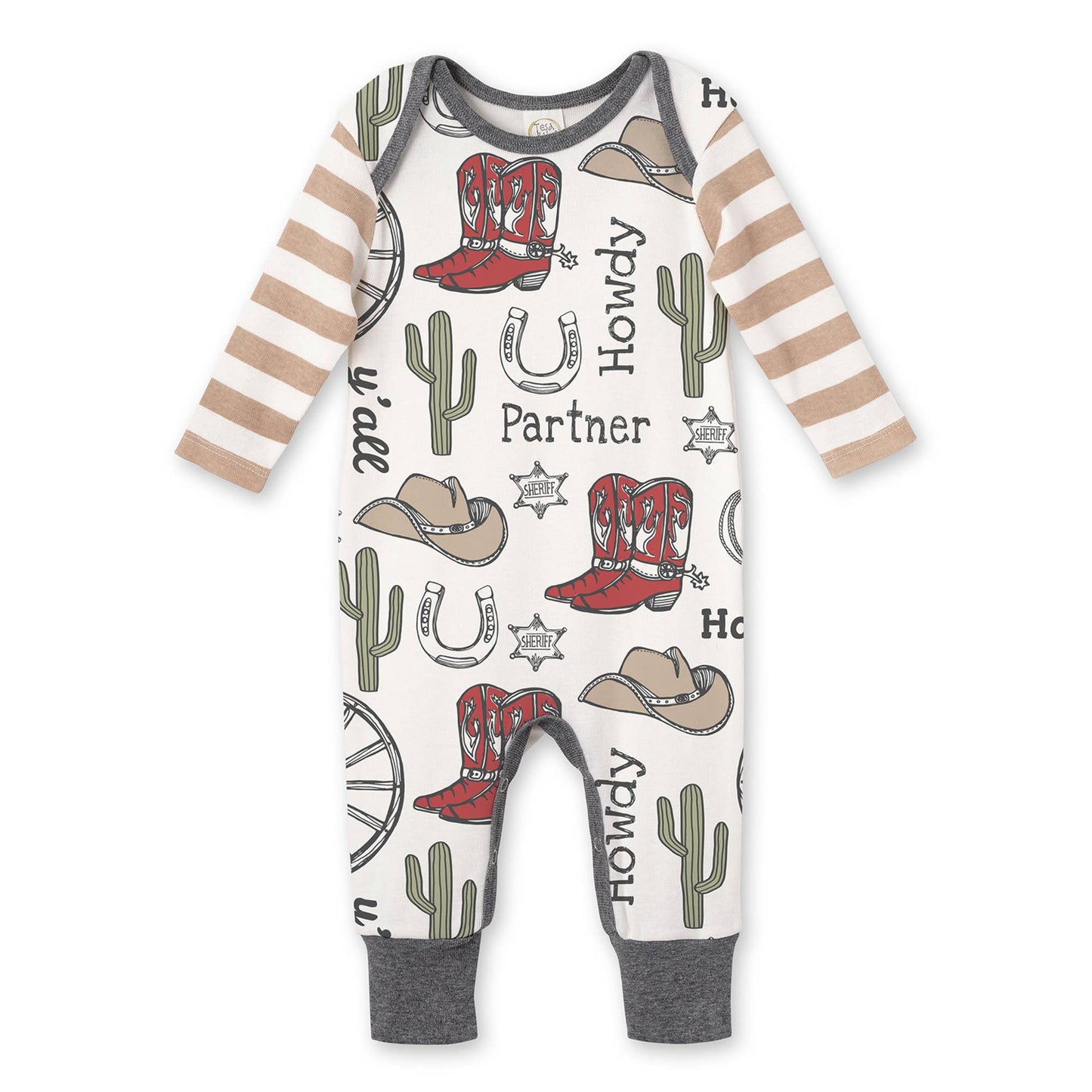 Howdy Partner Baby Romper and Beanie - Sold Separately