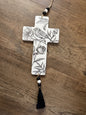 Black & White Wood Cross