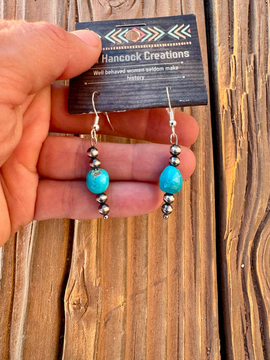 Genuine Turquoise Earrings