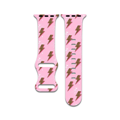 Leopard Print Bolt Apple Watch Band