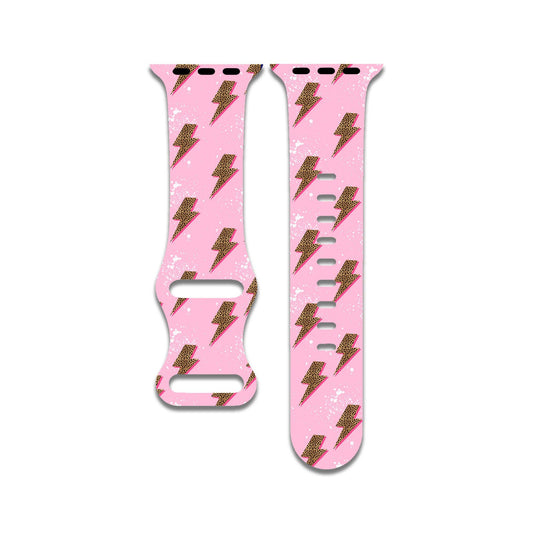 Leopard Print Bolt Apple Watch Band