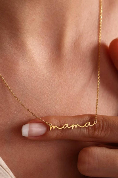 18K Gold Plated Mama Necklace