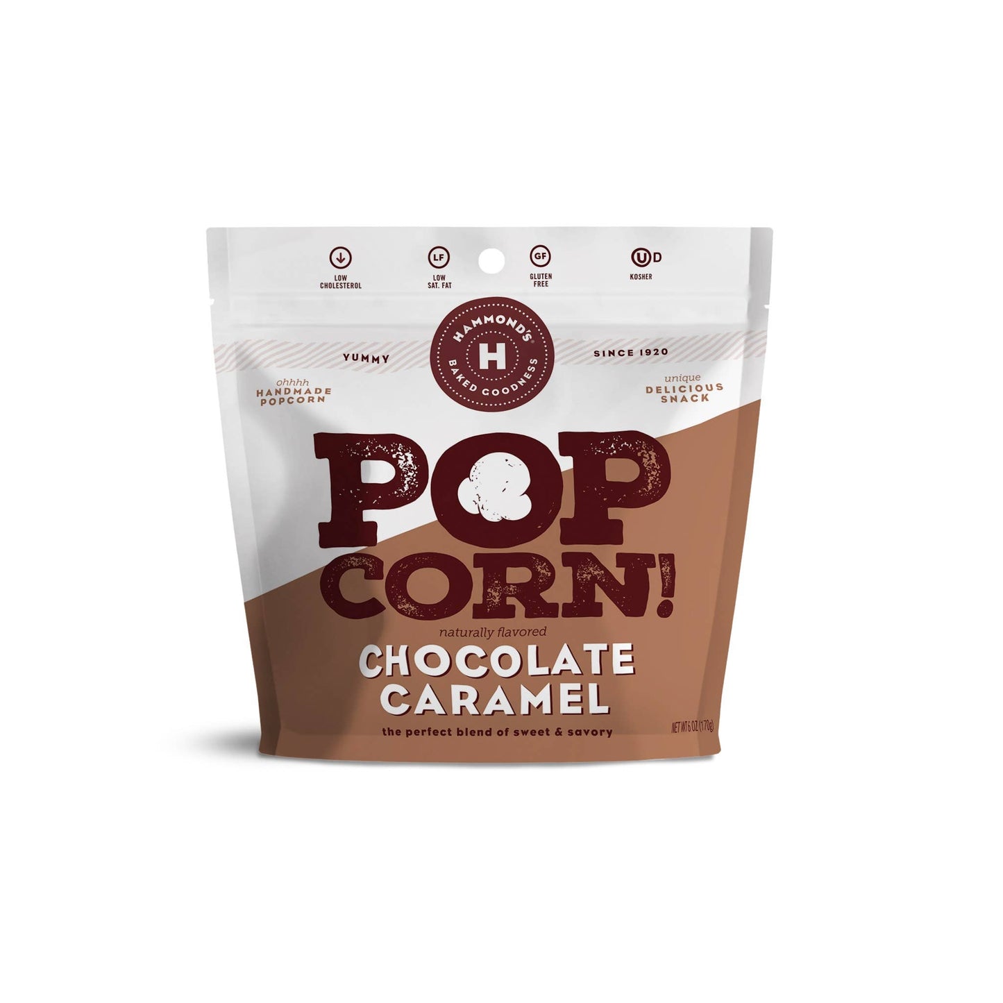 Gourmet Natural Popcorn - Caramel Chocolate - 6 oz Bag