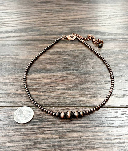 Copper Western Bead Necklace