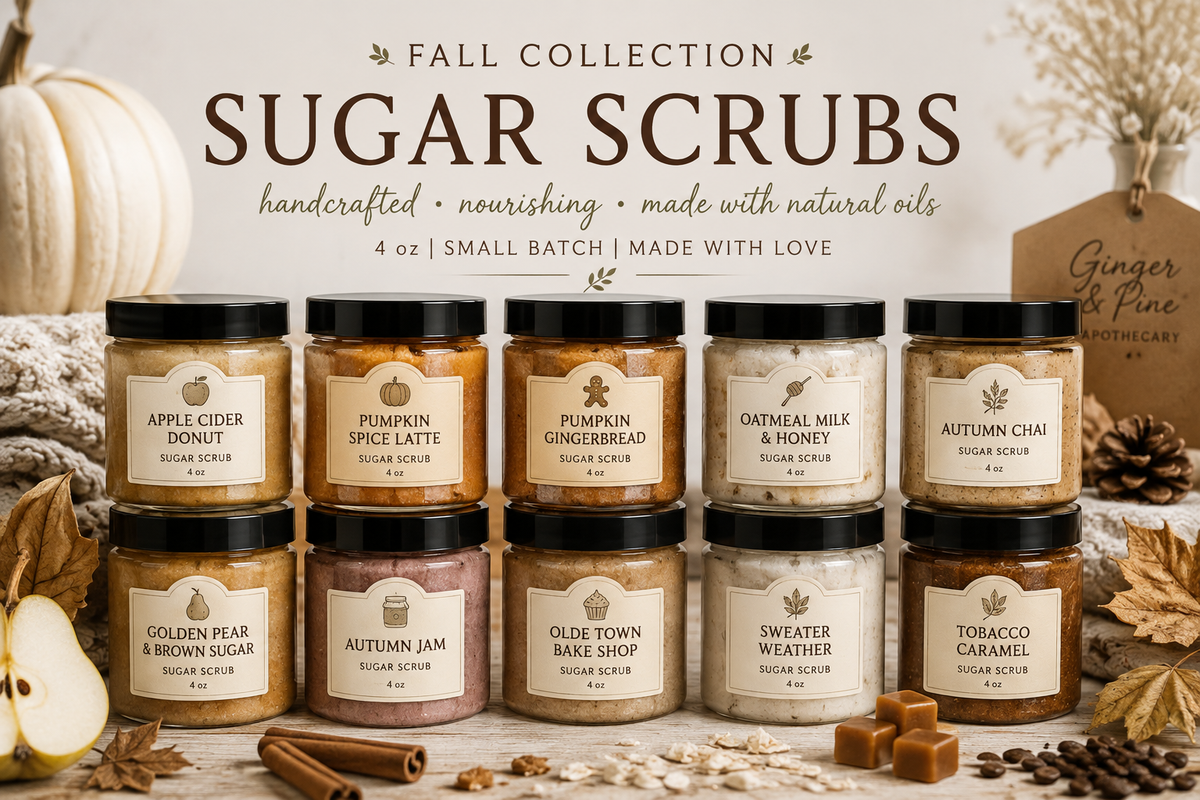 Handmade Scrubs with Almond Oil - Fall Sugar Scrubs