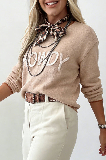 Women's 'Howdy' Knit Sweater