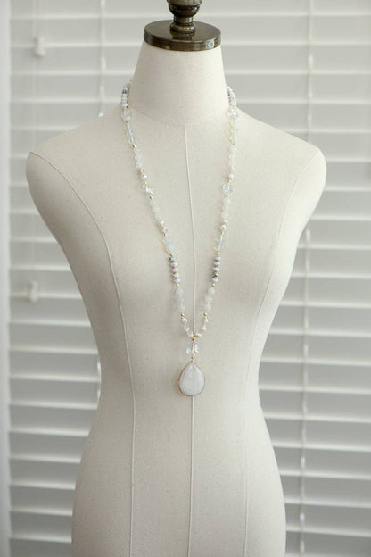 Stone Beaded Long Necklace