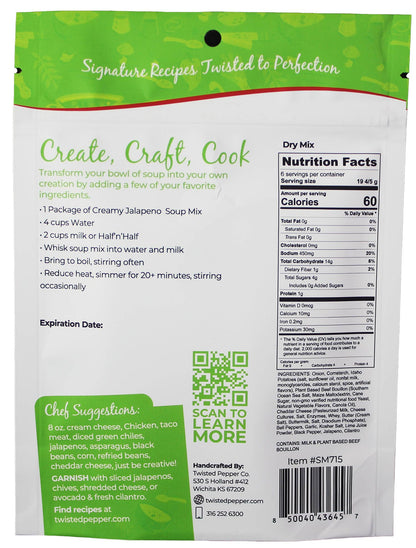 Creamy Jalapeno Soup Mix
