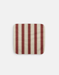 Red Linen Stripe Dishcloth