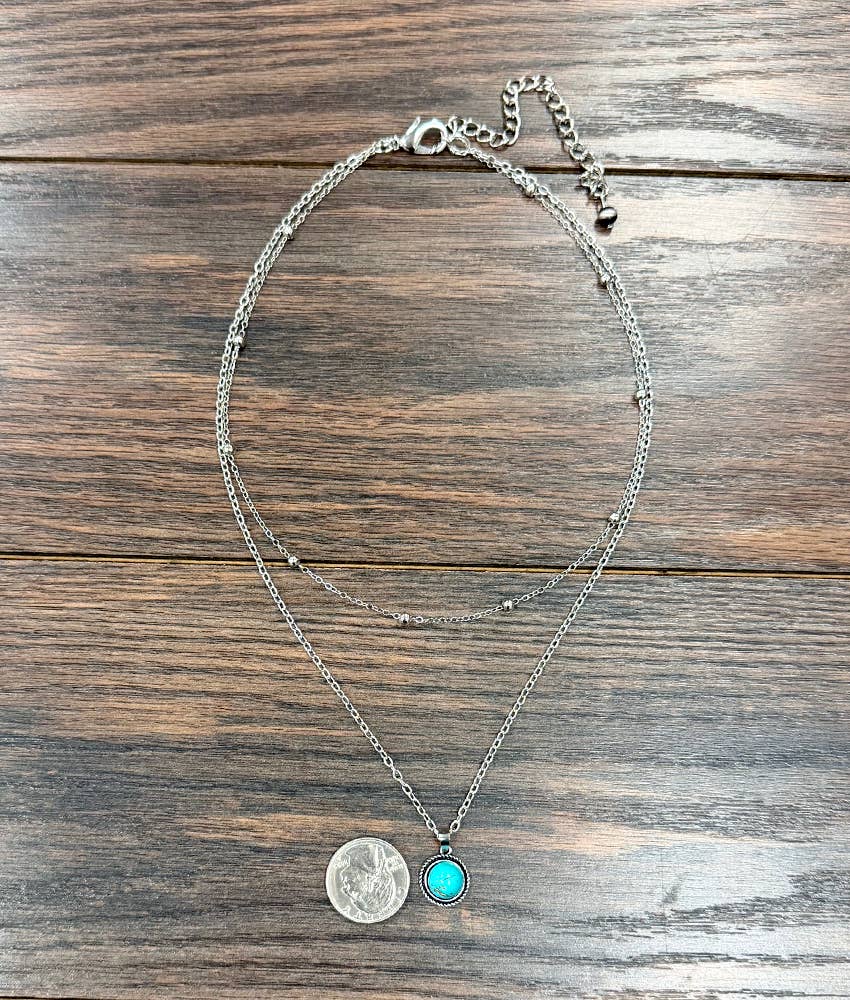 2-Strand Turquoise Necklace