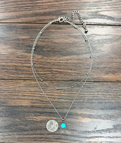 2-Strand Turquoise Necklace