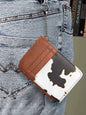 Vintage Cow Wallet - Black
