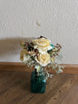 Turquoise Floral Table Center Piece
