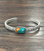 Rectangle Gemstone Cuff Bracelet