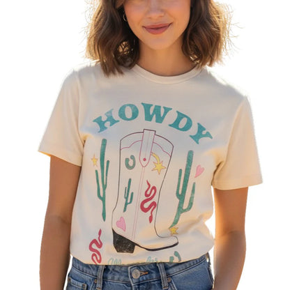 Women's Wrangler Retro Girlfriend Fit T-Shirt - Howdy
