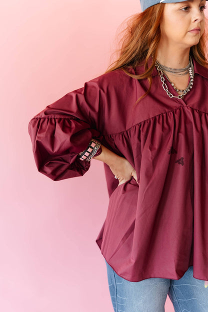 Women's 2FlyCo The Brazos Top - Wine