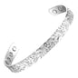 Silver Plated Copper Bracelet with Magnets