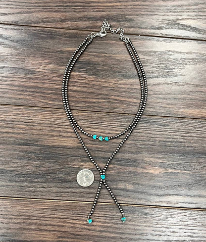 Polish Western Bead 2-Strand Y-Necklace