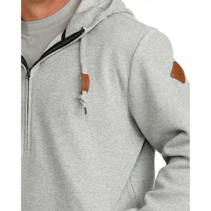 Men's Cinch Heather Grey Quarter Zip Hoodie