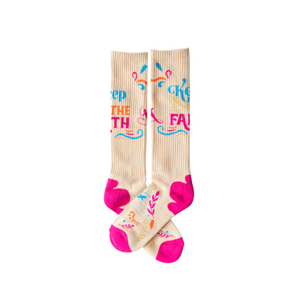 Lucky Chuck Performance Boot Socks-Keep The Faith