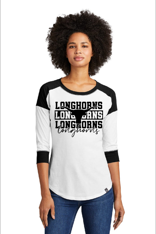 Women's Longhorn 3/4 Sleeve Tee