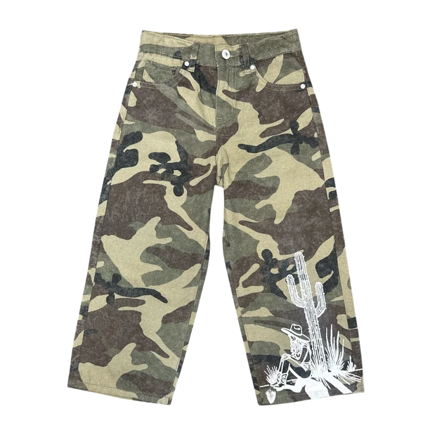 Girl's Shea Baby Camo Catus Jeans