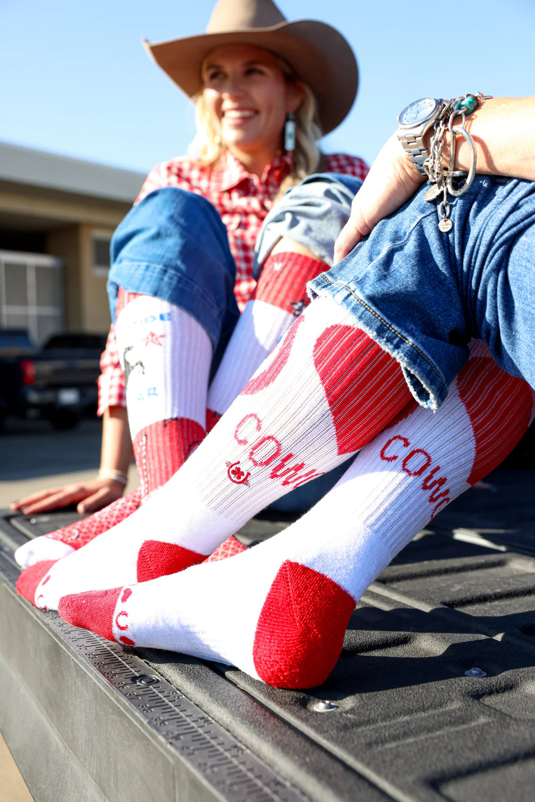 Lucky Chuck Performance Boot Socks-Lucky Hearted Love